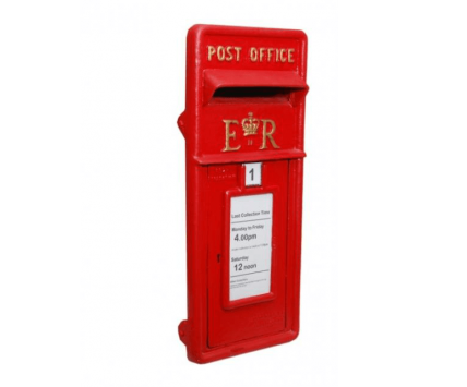 Royal Mail post box front ER